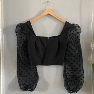 Nasty Gal Puff Sleeve Top